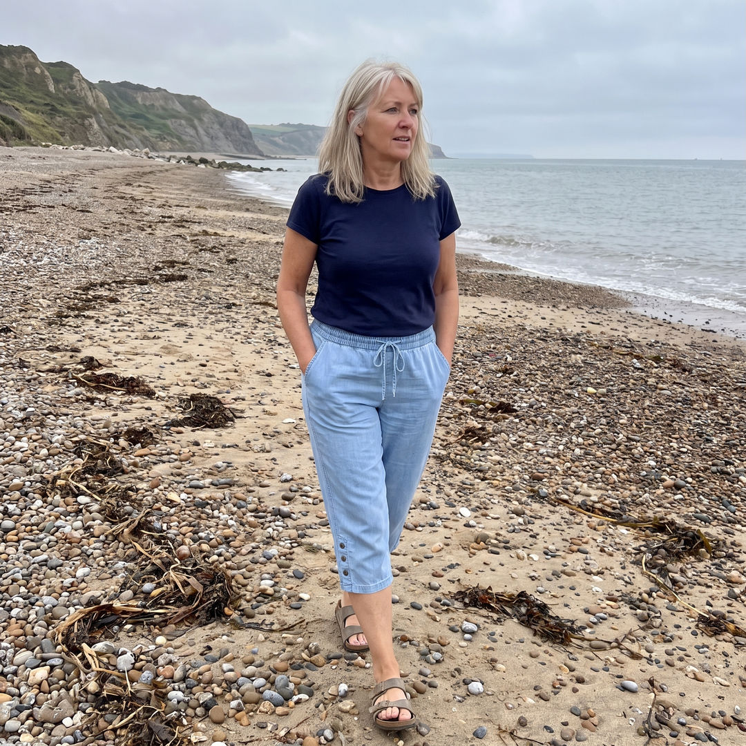 LANGPORT CALF-LENGTH CAPRI PANTS