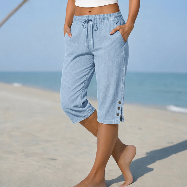 LANGPORT CALF-LENGTH CAPRI PANTS