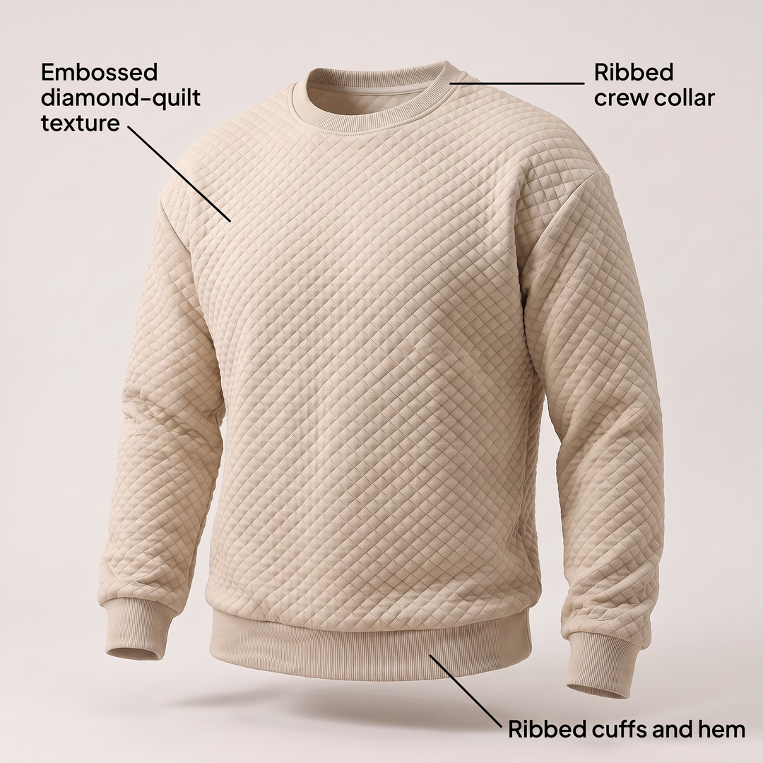 CEDRIC MODERN SQUARE-NECK SWEATER