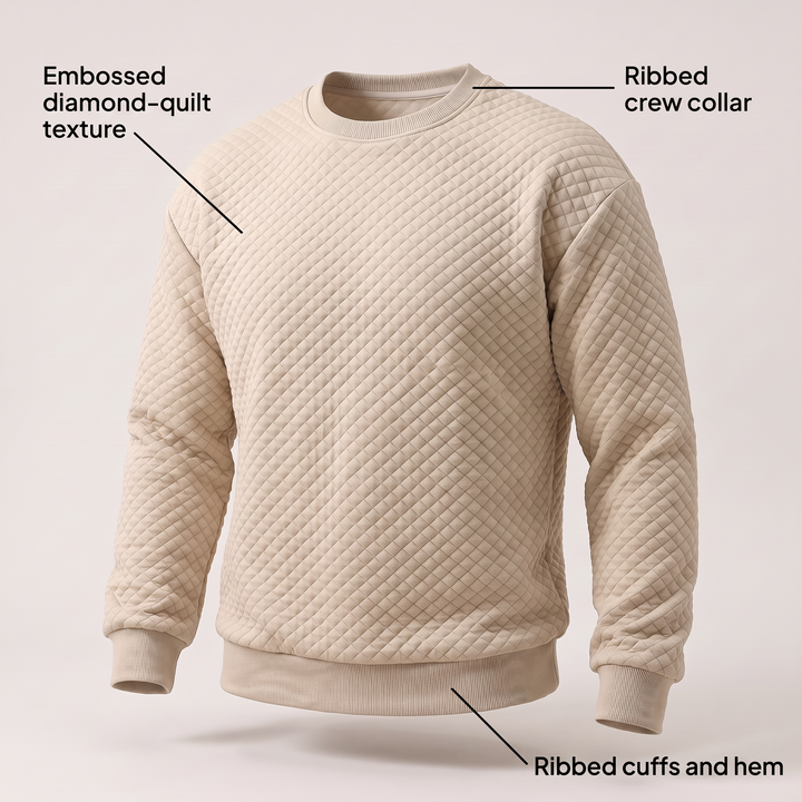 CEDRIC MODERN SQUARE-NECK SWEATER