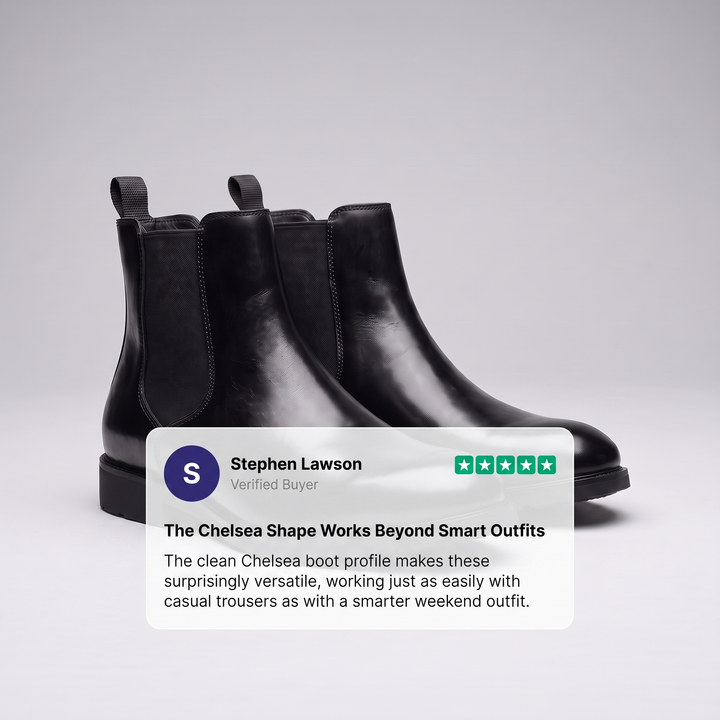 POLISHED LEATHER CHELSEA BOOTS
