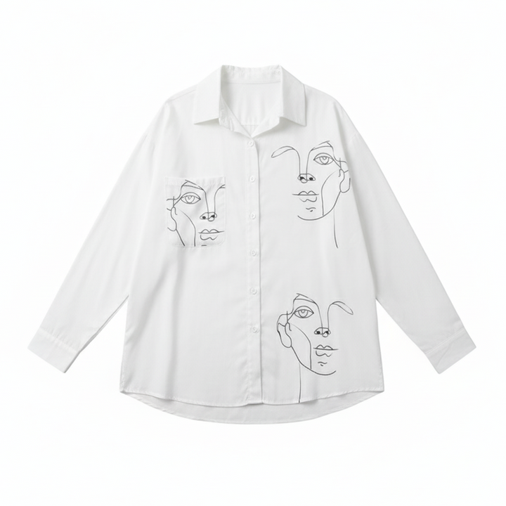 Line art faces Shirt
