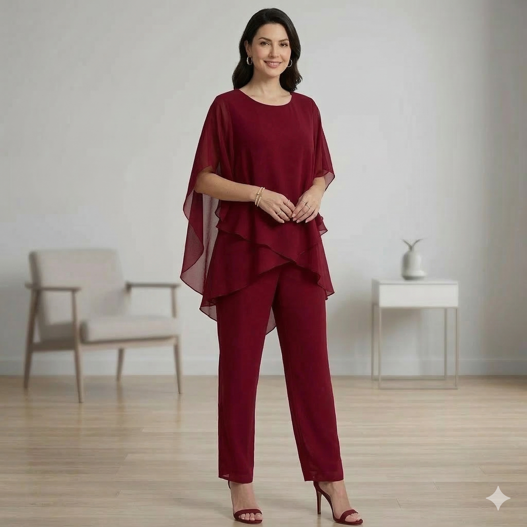 ELLA ELEGANT TOP &amp; PANTS COMBO
