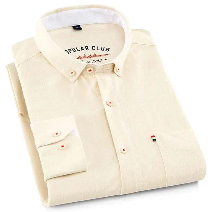 SOMERSET LINEN BUTTON-DOWN