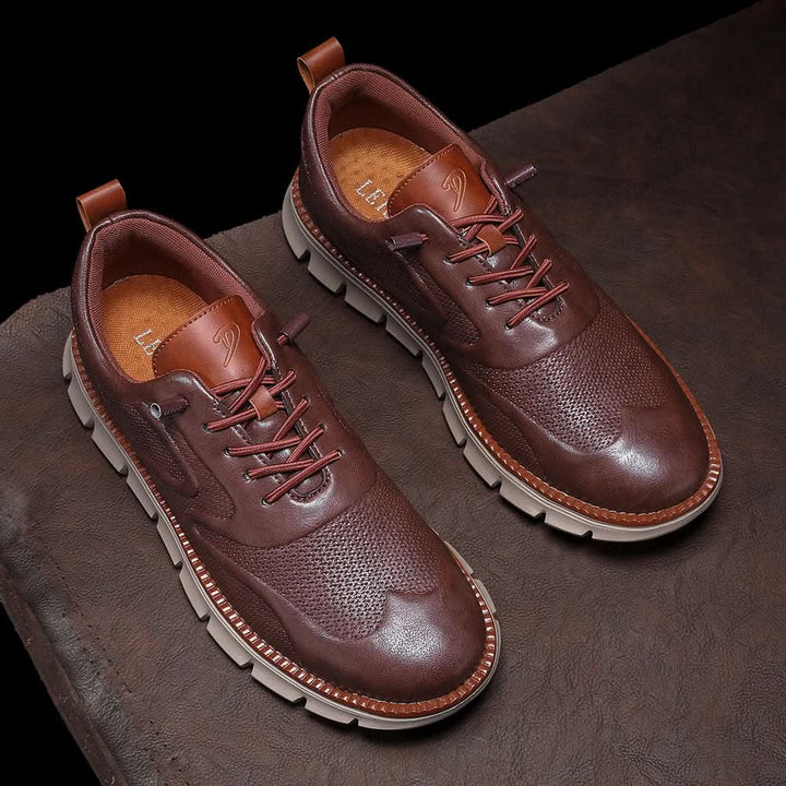 CALDWELL LEATHER SNEAKERS