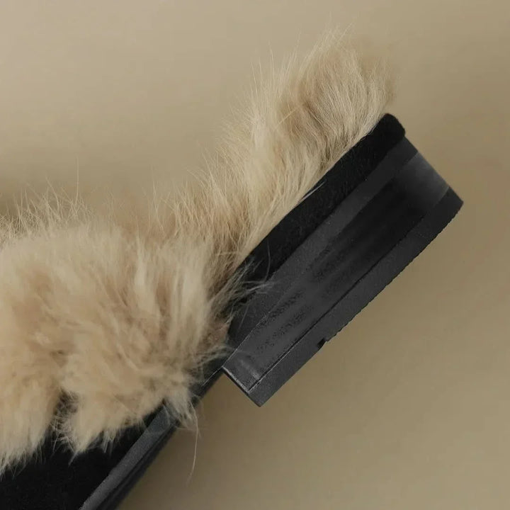 VELOURA SUEDE SHEARLING MULES