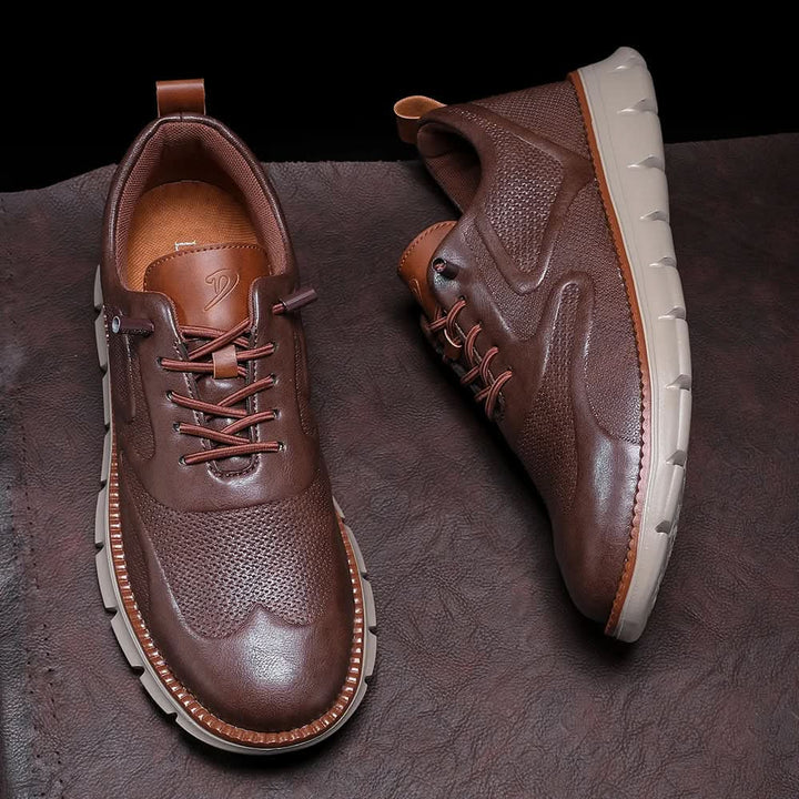 CALDWELL LEATHER SNEAKERS