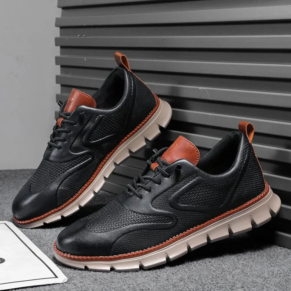 CALDWELL LEATHER SNEAKERS