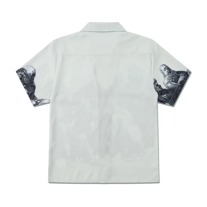 Vintage Graphic Print Short-Sleeve Shirt