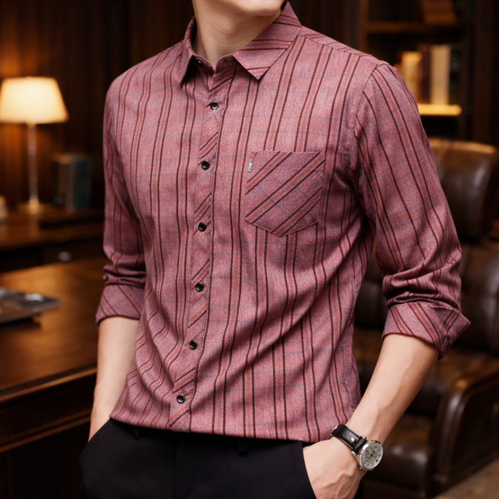 THEO PLAID BUTTON SHIRT