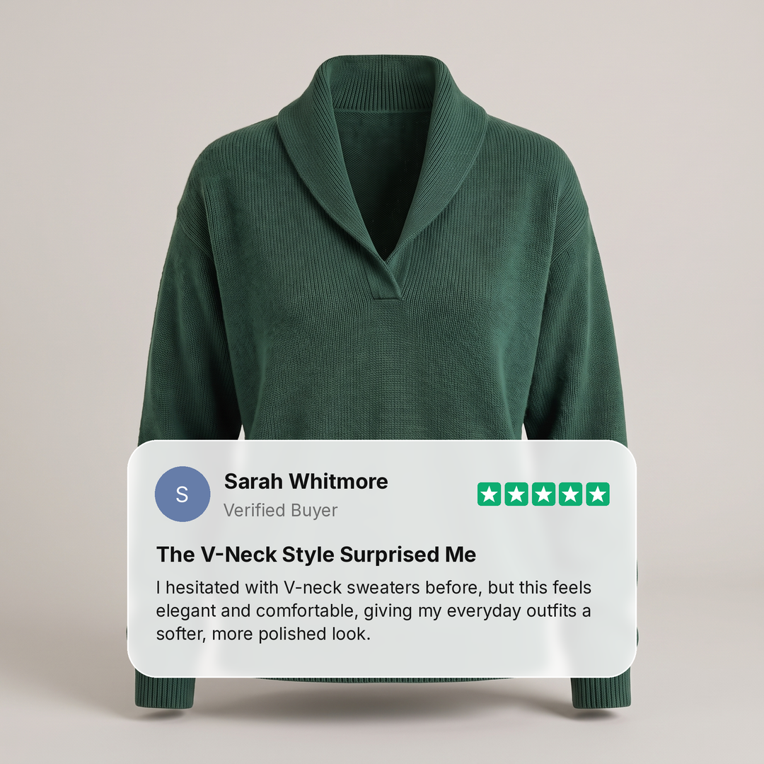 CLASSIC V-NECK KNIT SWEATER