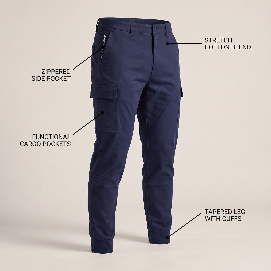 ELMSDEN PREMIUM STRETCH CARGO PANTS
