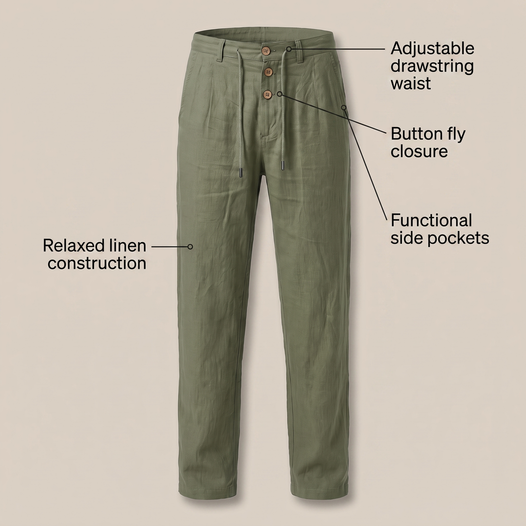 ETHAN LINEN PANTS