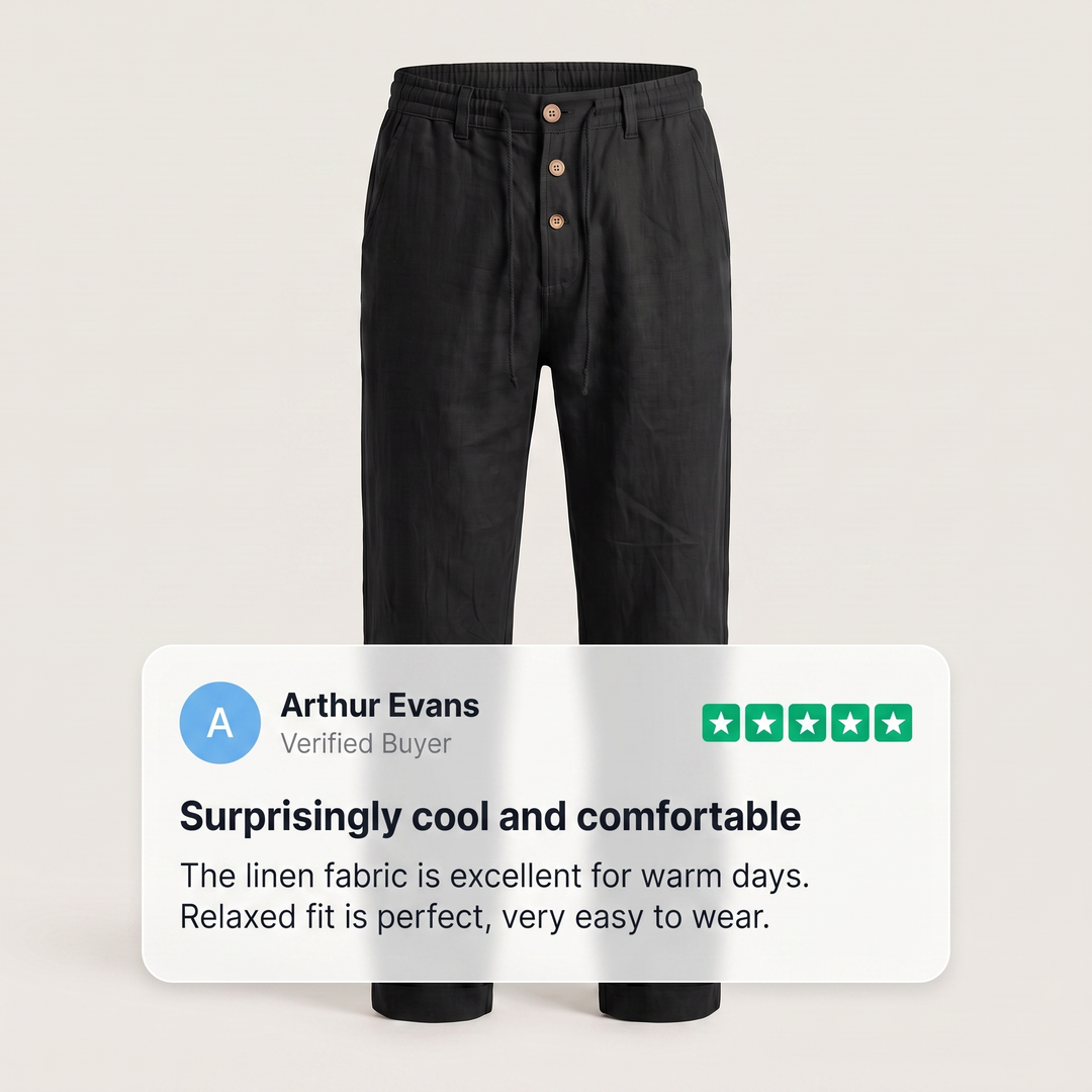ETHAN LINEN PANTS
