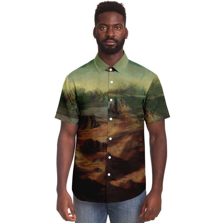 Leonardo Da Vinci Mona Lisa BUTTONED SHIRT