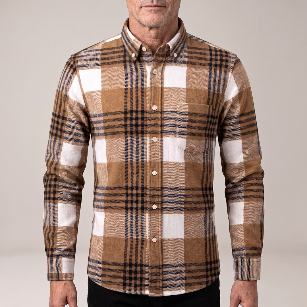 greySON COTTON FLANNEL SHIRT