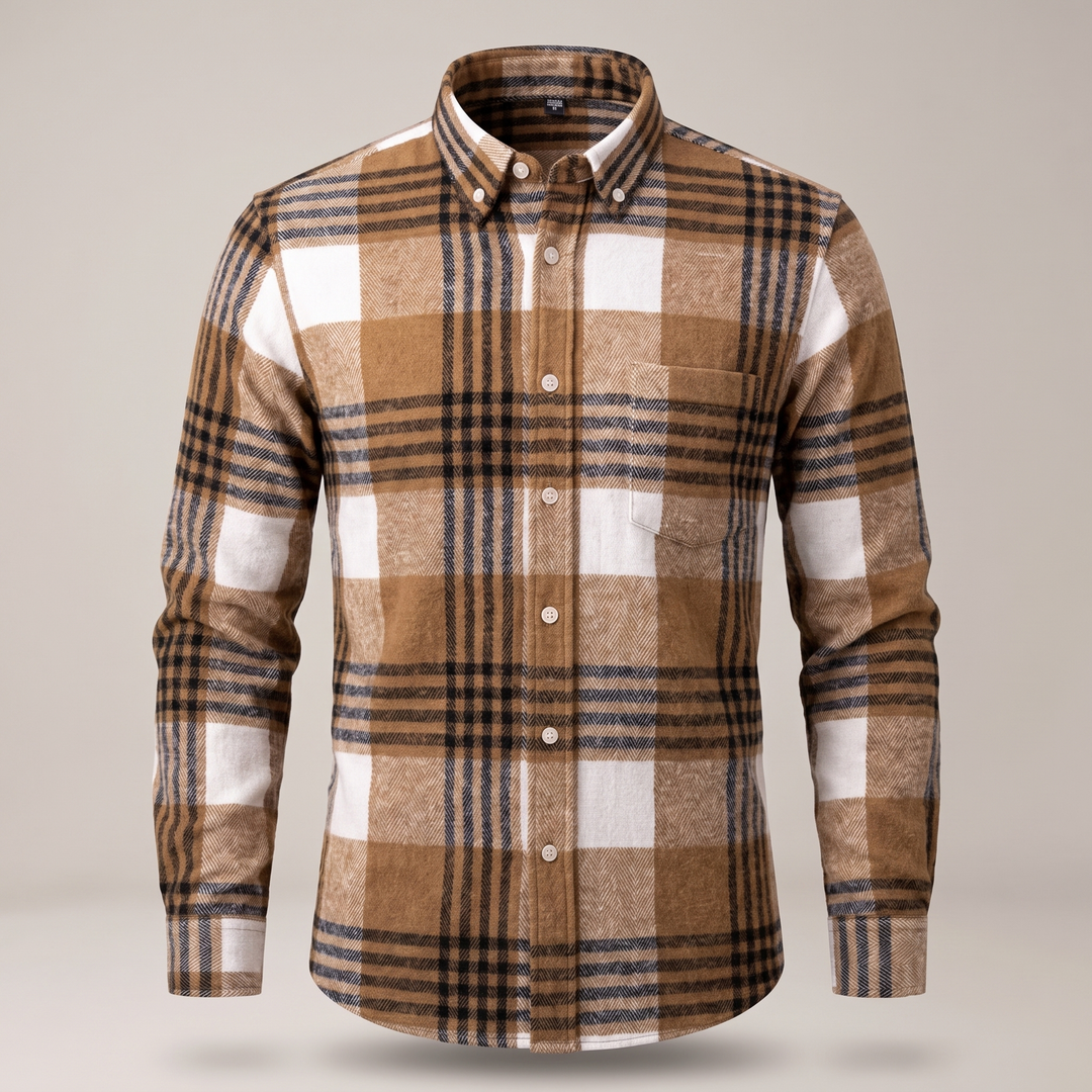 greySON COTTON FLANNEL SHIRT