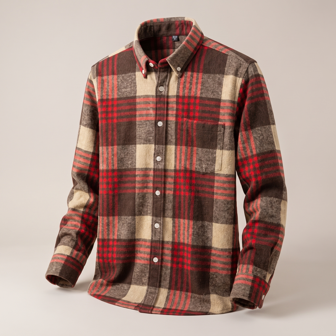 greySON COTTON FLANNEL SHIRT