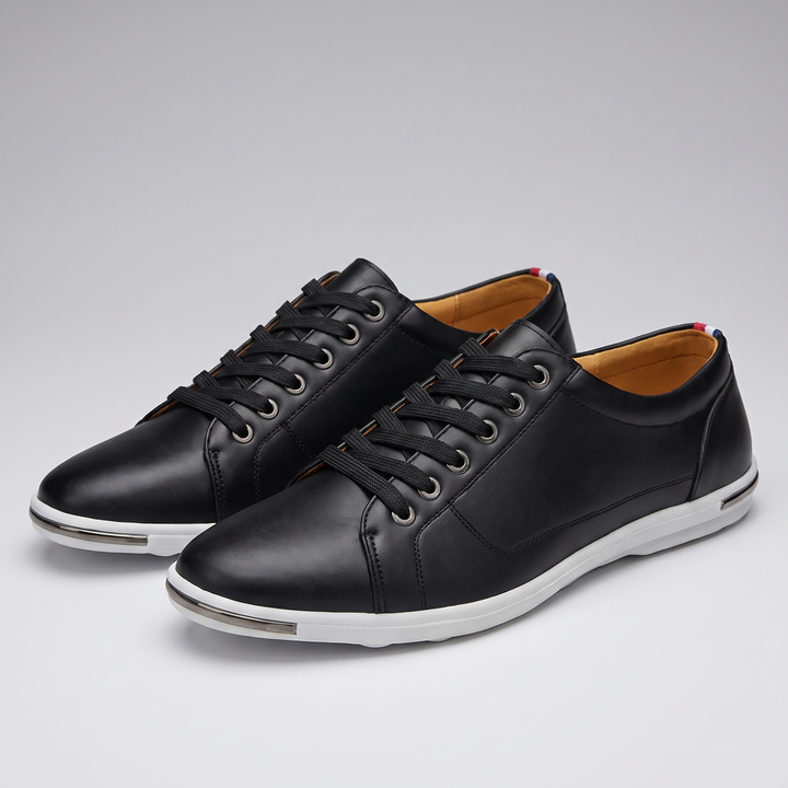 greySON LEATHER SNEAKERS