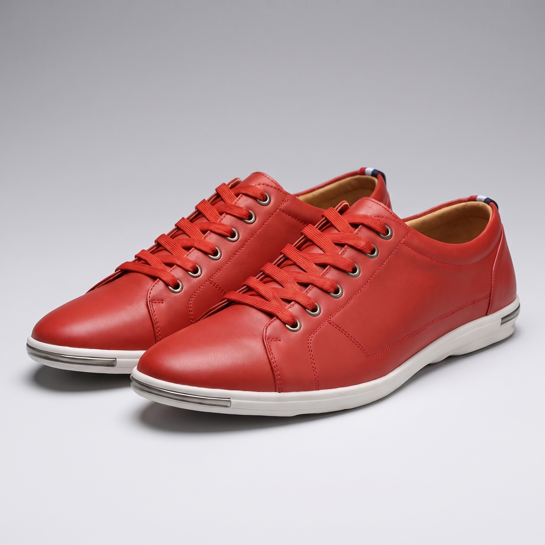 greySON LEATHER SNEAKERS