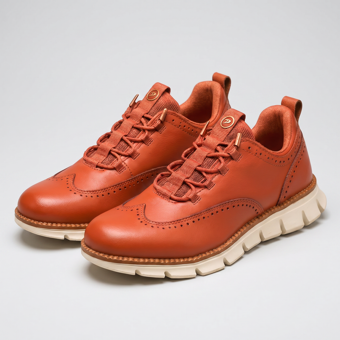 CAVENDISH WINGTIP LEATHER SNEAKERS