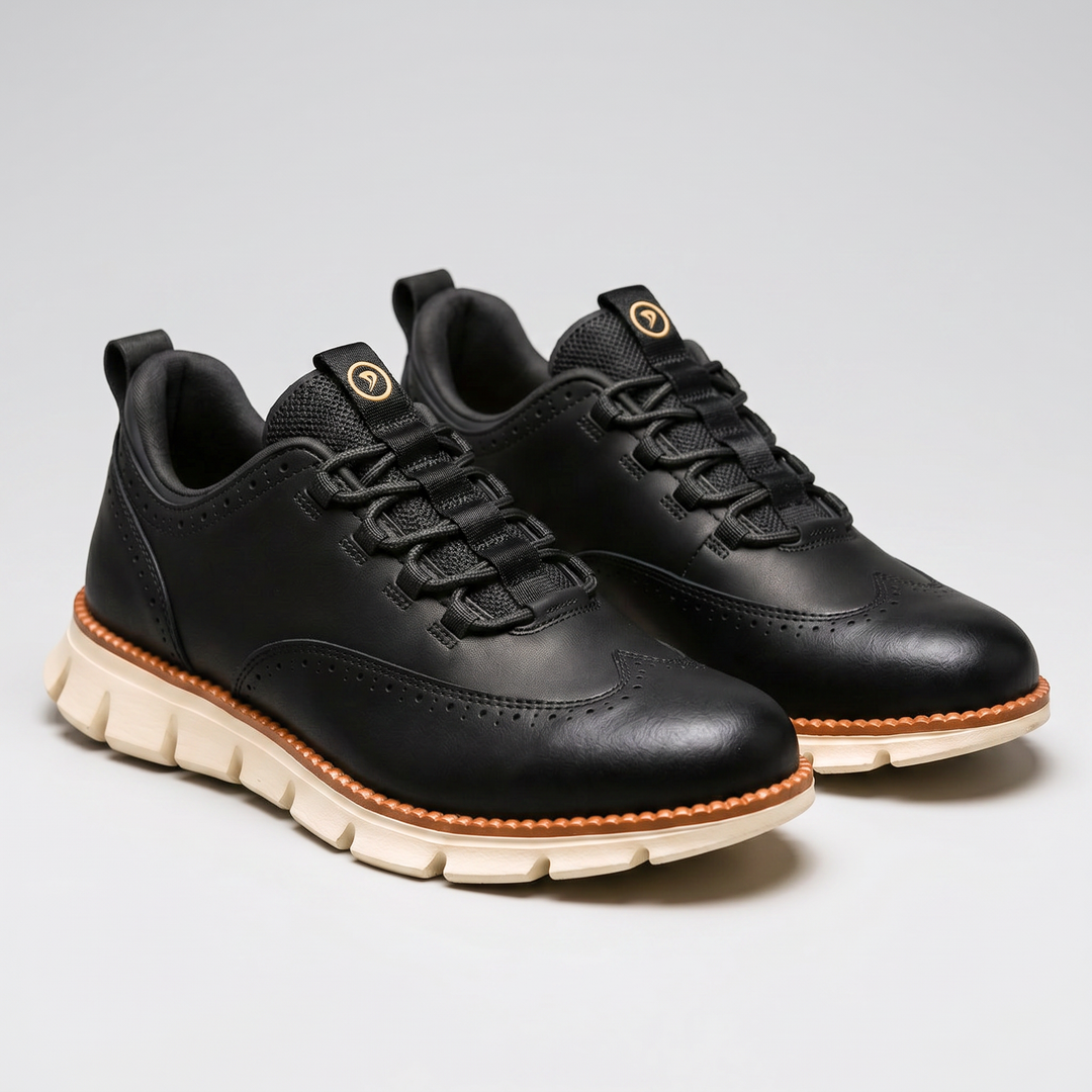 CAVENDISH WINGTIP LEATHER SNEAKERS