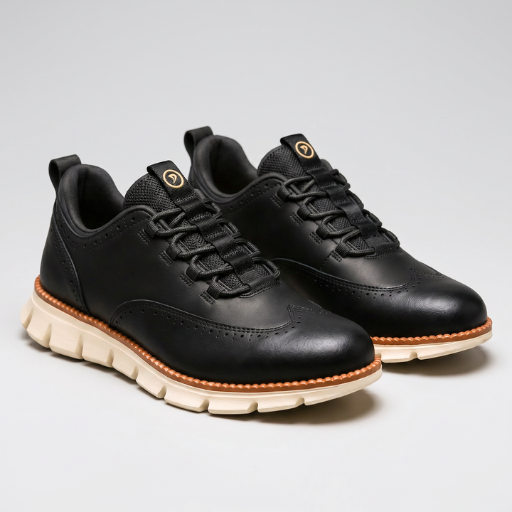 CAVENDISH WINGTIP LEATHER SNEAKERS