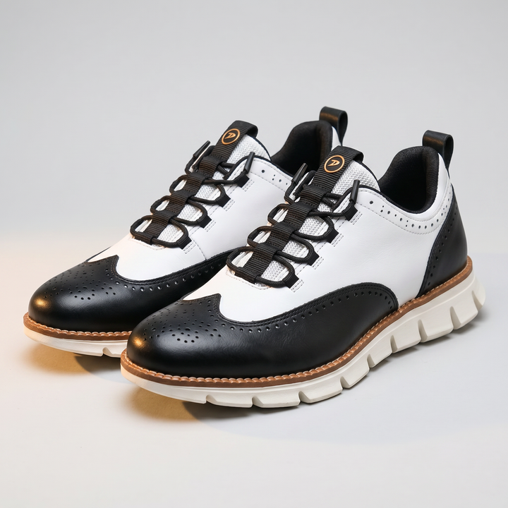 CAVENDISH WINGTIP LEATHER SNEAKERS
