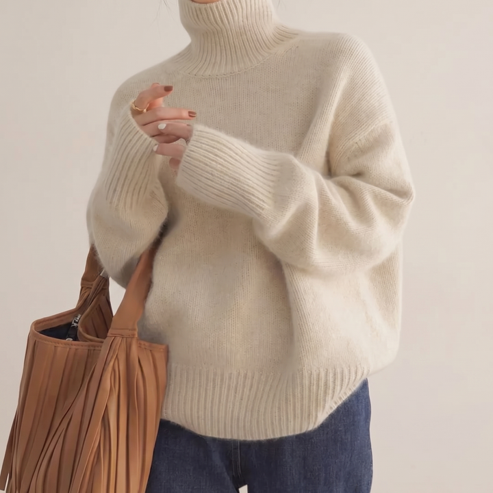 AMELIA SOFT KNIT ROLL NECK SWEATER