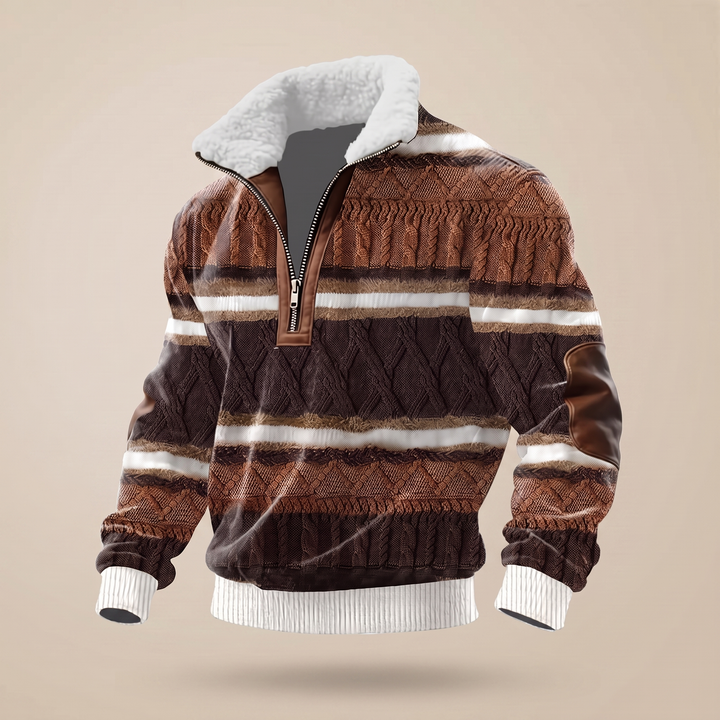 ASHFORD HERITAGE HIGH NECK SWEATER