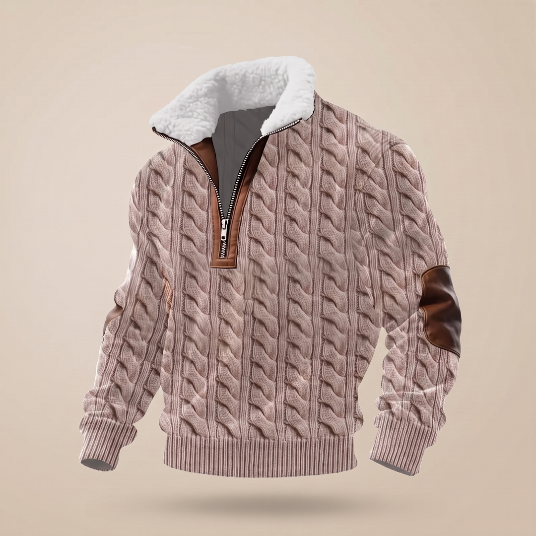 ASHFORD HERITAGE HIGH NECK SWEATER