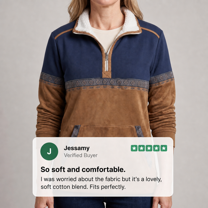 ELIRA COMFORT ZIP SWEATER