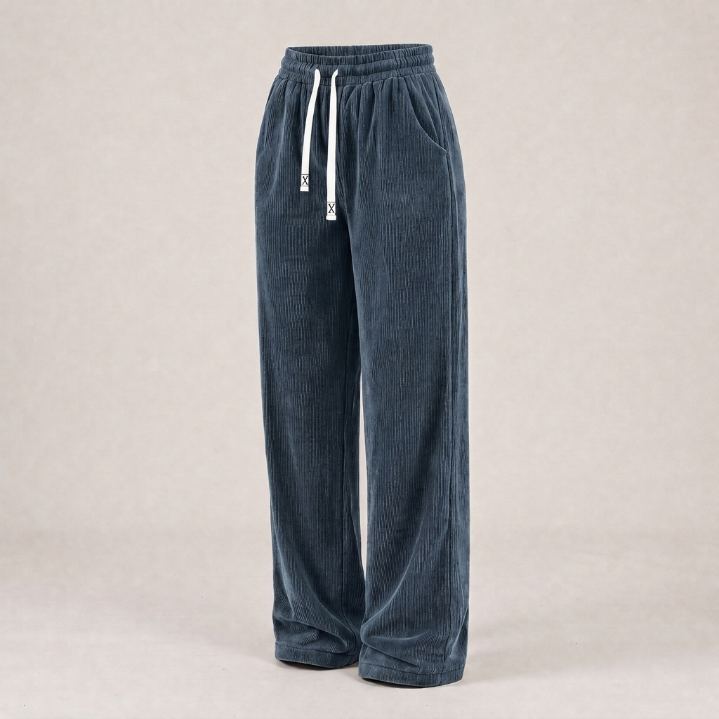 ELEGANT CORDUROY WALKING PANTS