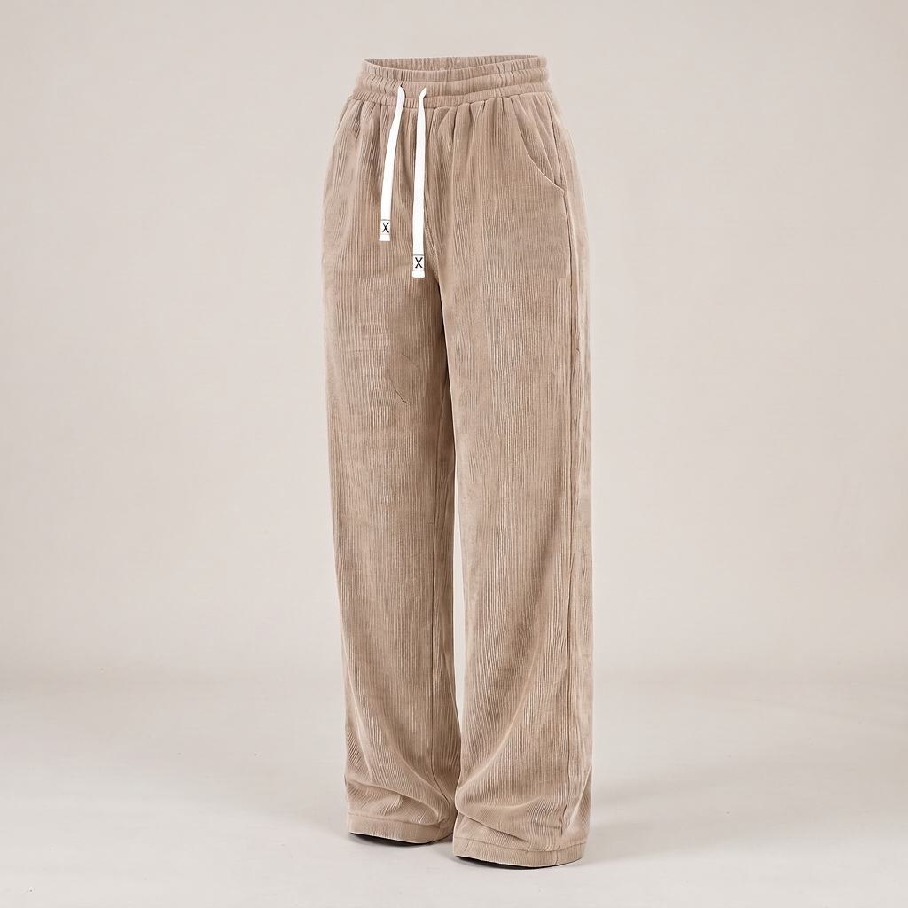 ELEGANT CORDUROY WALKING PANTS