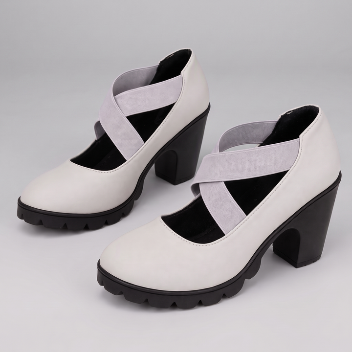 ELEGANT COMFORT BLOCK HEEL SHOES