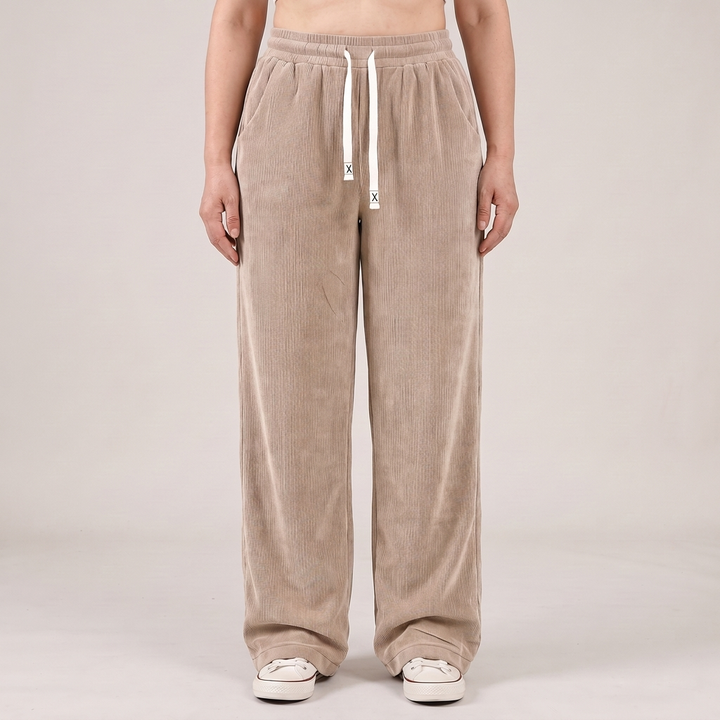 ELEGANT CORDUROY WALKING PANTS