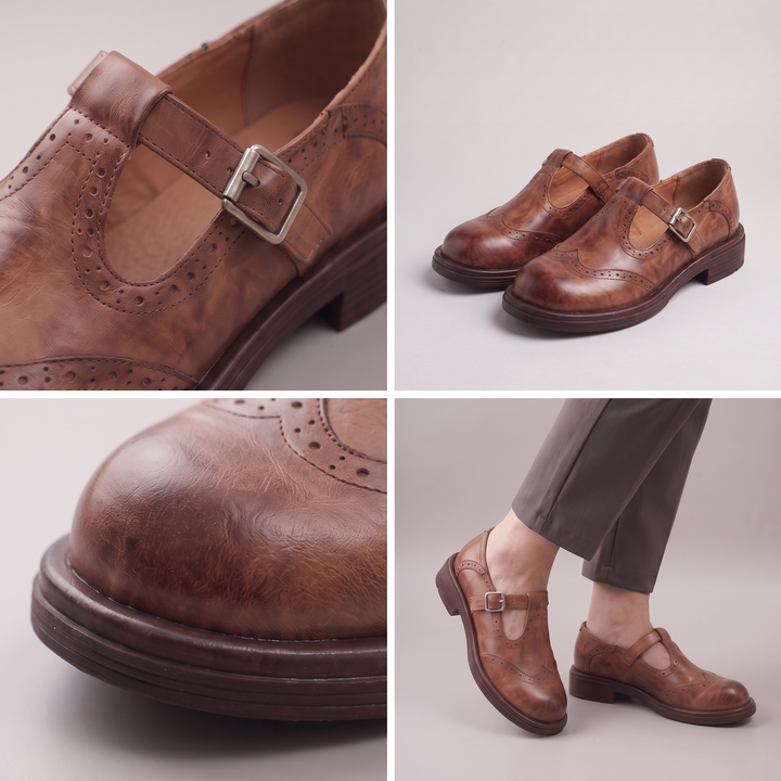 CLASSIC LEATHER BUCKLE LOAFERS