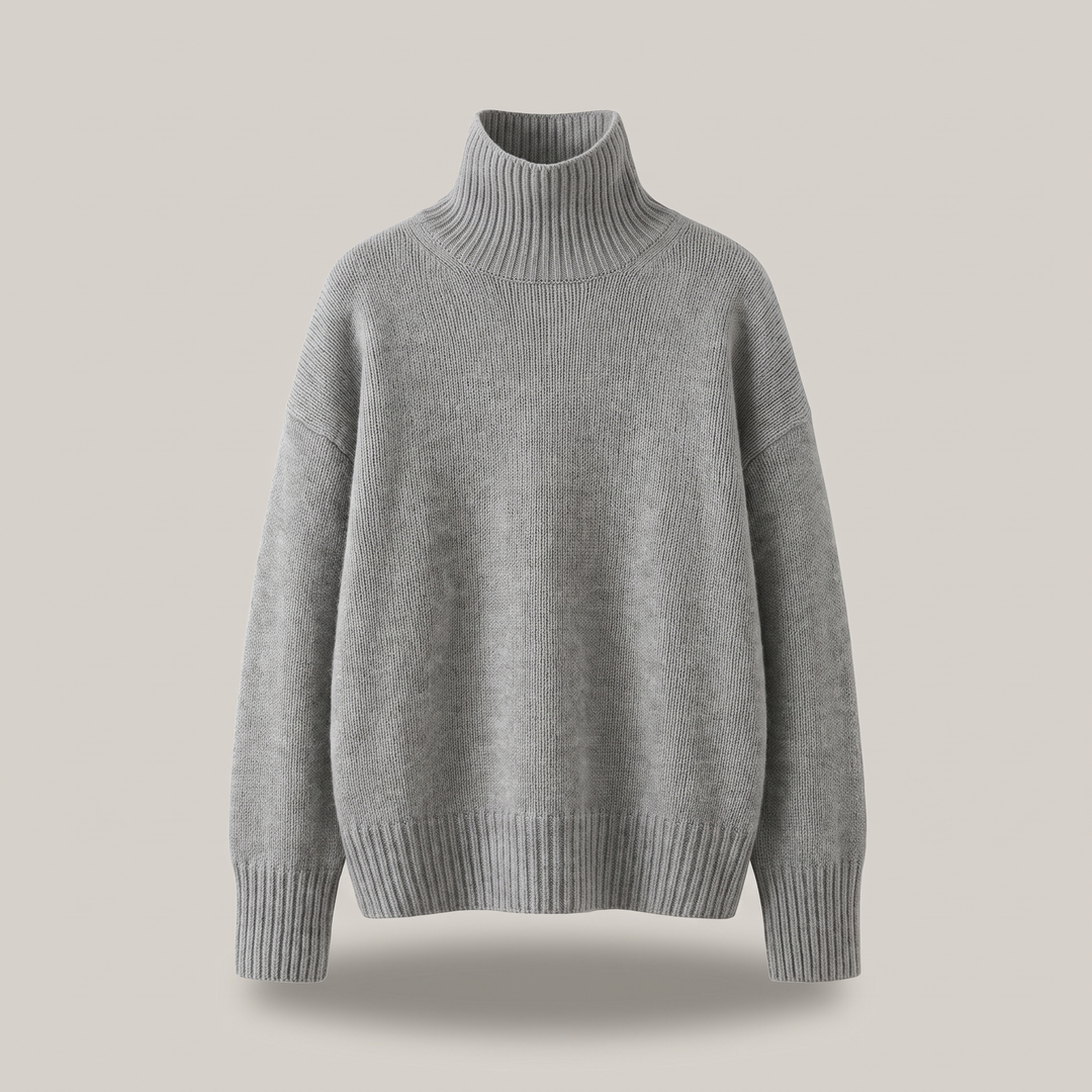 ISABELLA CASHMERE HIGH-NECK SWEATER