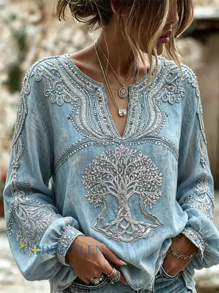 FREYA COTTON LINEN SWEATER