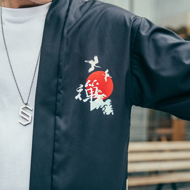 Hokusai inspired Kimono Streetwear