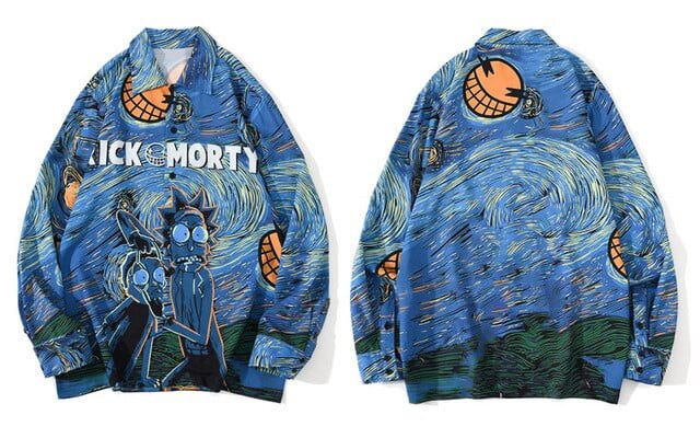 Rick &amp; Morty X Starry night shirt