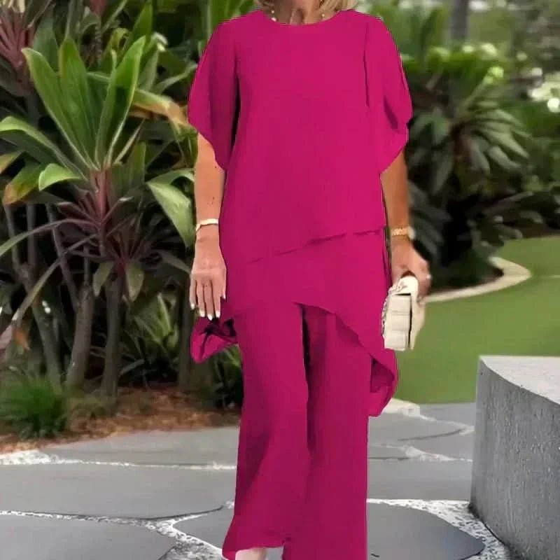 ELLA ELEGANT TOP &amp; PANTS COMBO