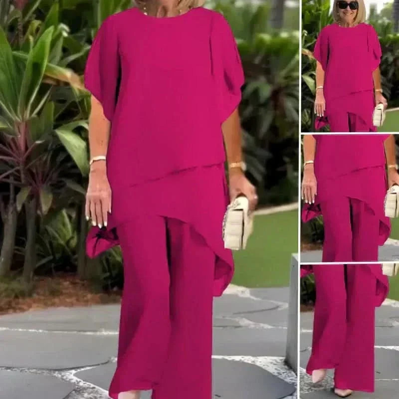 ELLA ELEGANT TOP &amp; PANTS COMBO