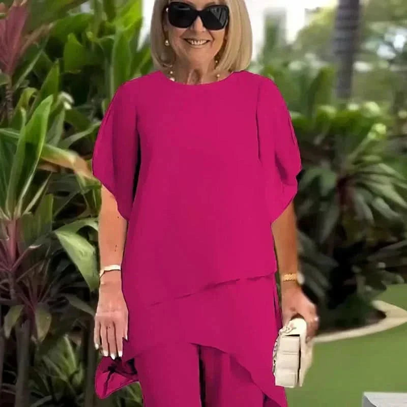 ELLA ELEGANT TOP &amp; PANTS COMBO