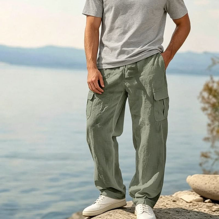 BROMLEY COTTON LINEN PANTS